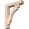 Ekena Millwork Olympic Block Smooth Bracket w/ Offset Brace, Douglas Fir, 5 1/2"W x 26"D x 30"H BKT0604X26X30OLY05SDF - alternate 1